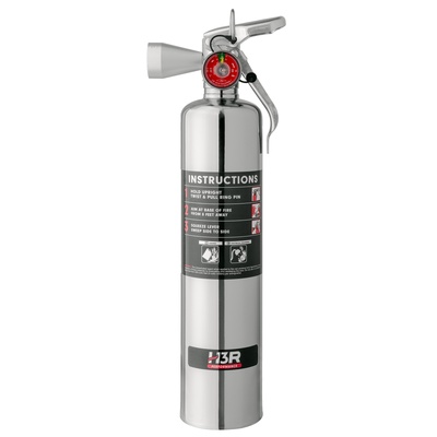 H3R Performance HalGuard 2.5 lb. Clean Agent Fire Extinguisher (Chrome) - HG250C
